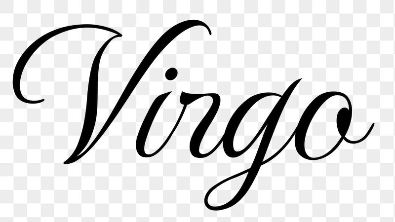 Virgo word png, simple typography | Free PNG - rawpixel
