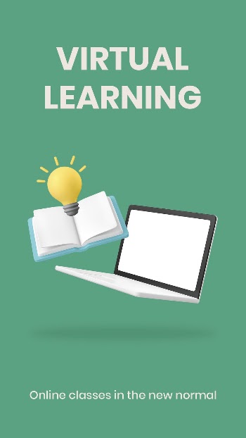 Virtual learning Instagram story template, | Free PSD Template - rawpixel