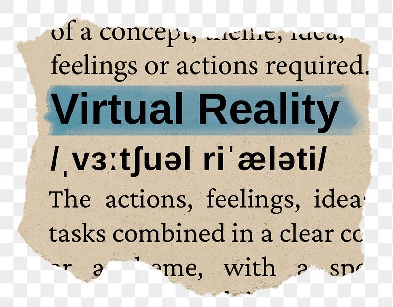 Virtual reality png word sticker, | Free PNG - rawpixel