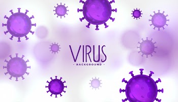 Virus infection or bacteria concept background Free Vector