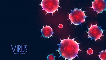 Virus infection or bacteria disease background Free Vector