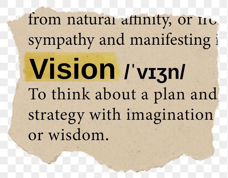 Vision png dictionary word sticker, | Free PNG - rawpixel
