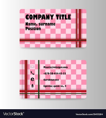 Visit card background vector image