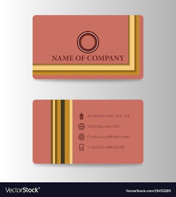 Visit card background vector image