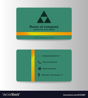 Visit card background vector image