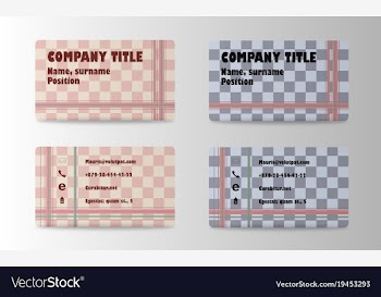 Visit card background vector image