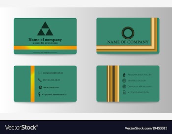Visit card background vector image