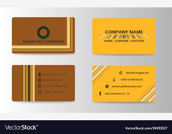 Visit card background vector image