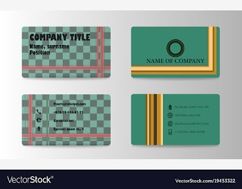 Visit card background vector image