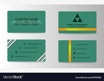 Visit card background vector image