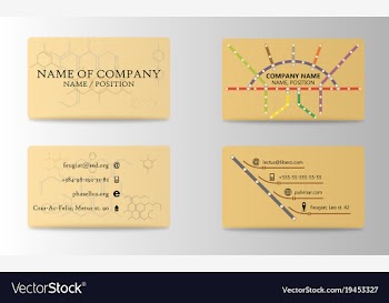 Visit card background vector image