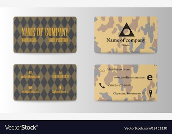 Visit card background vector image