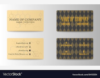 Visit card background vector image