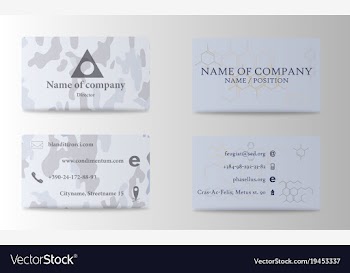 Visit card background vector image