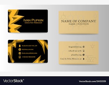 Visit card background vector image