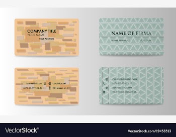 Visit card for business vector image