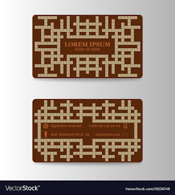 Visit card template vector image