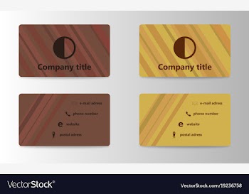 Visit card template vector image