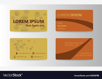 Visit card template vector image