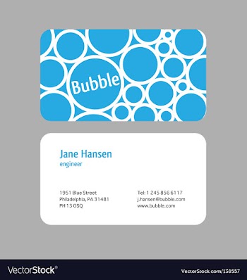 Visit card vector image