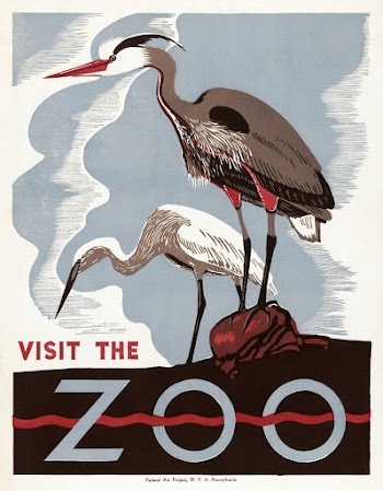 Visit the zoo (1936) vintage | Free Photo Illustration - rawpixel