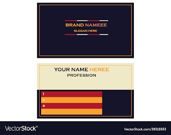 visiting card design