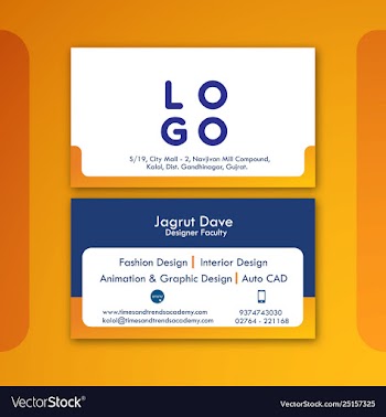 Visiting card vector image