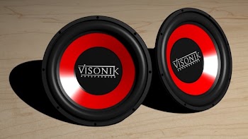 Visonik Black and Red Subwoofer