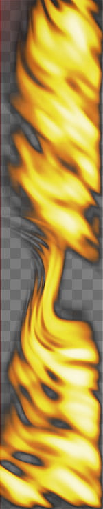 Vista fire, yellow abstract art transparent background PNG clipart