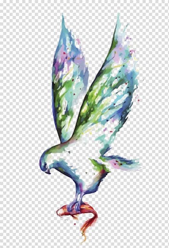 Visual arts Canvas print Painting Gallery wrap, Watercolor Eagle transparent background PNG clipart