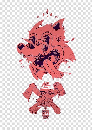 Visual arts Cartoon Illustration, Fox Skull transparent background PNG clipart