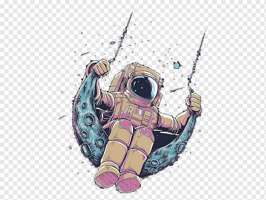 Visual arts T-shirt Drawing Astronaut, astronaut, astronaut illustration, painted, hand, fictional Character png