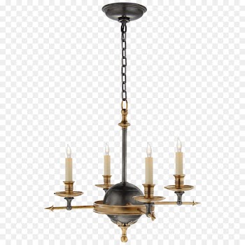 Visual Comfort Leaf And Arrow Chandelier CHC Visual Comfort Corporation of America Leaf and Arrow Small Chandelier in Bronze -  