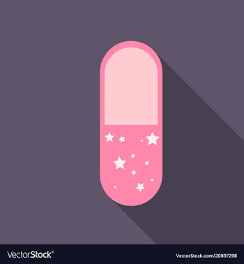Vitamin complex of pill capsule lifestyle vector image