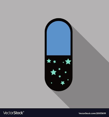 Vitamin complex of pill capsule lifestyle vector image