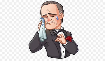 Vito Corleone Telegram Sticker The Godfather - capitalist badge 