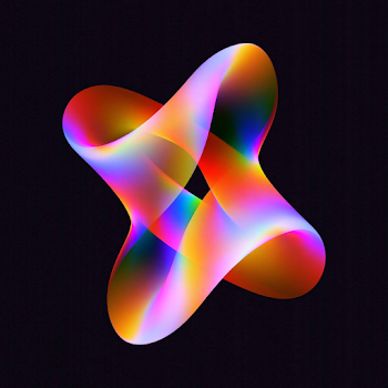 Vivid Abstract Ribbon Forms