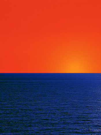 Vivid Abstract Seascape at Dusk