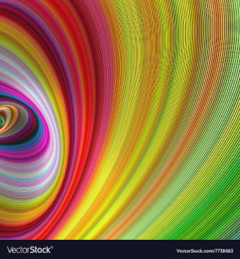 Vivid galaxy - abstract computer generated art vector image