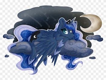 Viviwoon, Cloud, Crescent Moon, Female, Horn, Looking - My Little Pony: Friendship Is Magic
