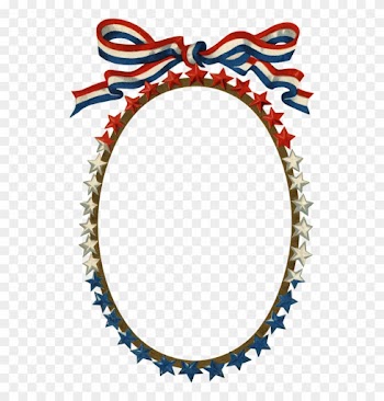 Vl%23ameri 09 Month Of July, Happy Birthday - Patriotic Frame Vintage