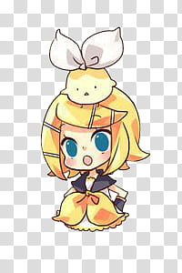Vocaloid Anime Chibi, female anime character transparent background PNG clipart