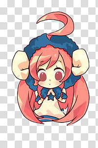 Vocaloid Anime Chibi, female character graphic transparent background PNG clipart