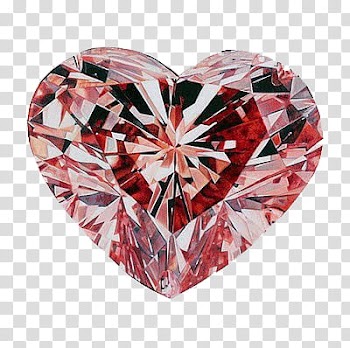 Vol , red heart gemstone transparent background PNG clipart