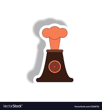 Volcano and timer volcano explosion and clock vector image