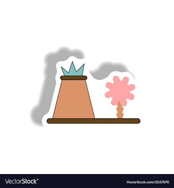Volcano eruption sticker volcano and tree vector image