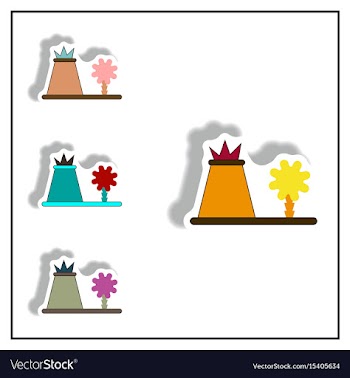 Volcano eruption sticker volcano and tree vector image