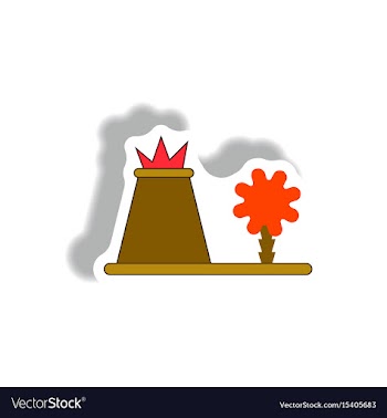 Volcano eruption sticker volcano and tree vector image