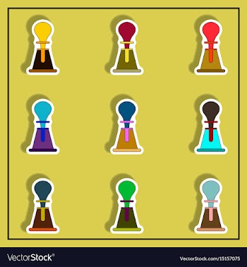 Volcano explosion sticker collection vector image