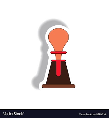 Volcano explosion sticker vector image